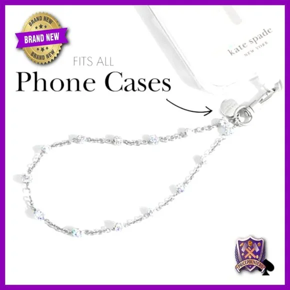 Detachable Phone Lanyard Elegant Silver Chain Y2K Chic Hands-Free Accessory - Picture 4 of 6